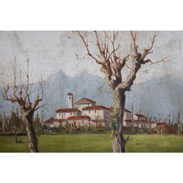 Countryside Landscapes, Oil Paintings on Board, Early 20th Century, Framed, Set of 2 For Sale - Image 15 of 17