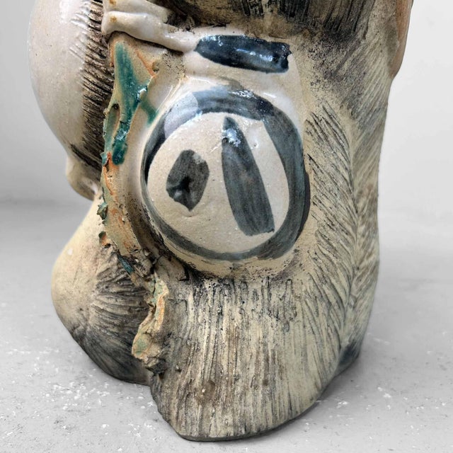 Ceramic Decorative Tanuki Tanuki Statue, 1970s For Sale - Image 7 of 13