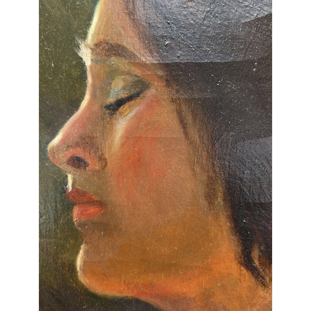 Late 20th Century African American Artist Charles Bohannah (1910- 1985) Oil Painting, Portrait For Sale - Image 9 of 10