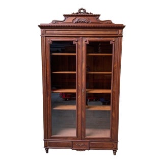 Antique Art Nouveau China Display Cabinet, 1910 For Sale