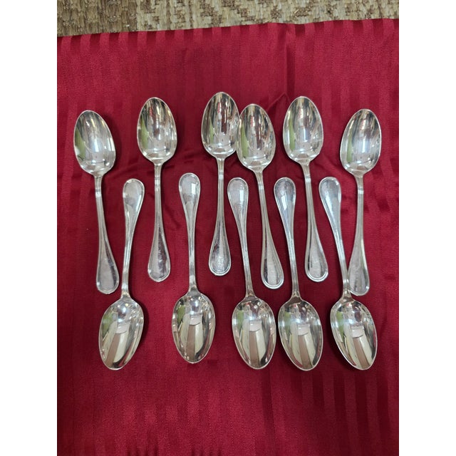 1970s 1970s Christofle Albi Silver Plated Flatware - 44pcs For Sale - Image 5 of 12