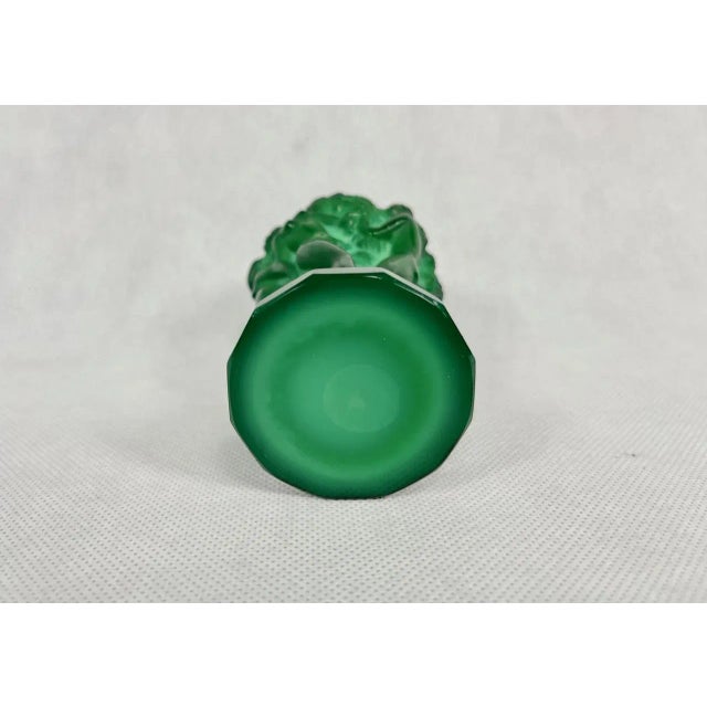 Made of satin jade glass, perfectly ground and polished. This vase was made using the original molds manufactured by...