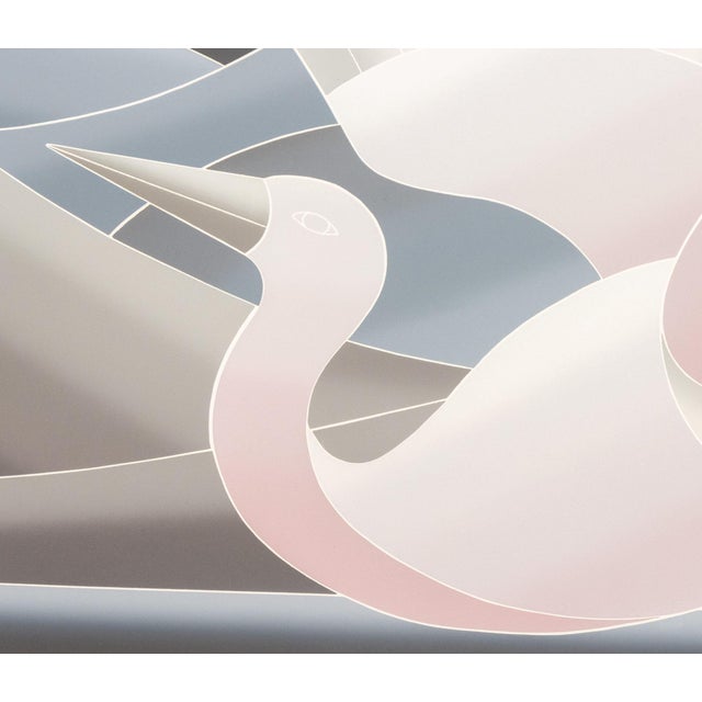 Contemporary John Martineaux "Flight of the Ibis" Screenprint For Sale - Image 3 of 10