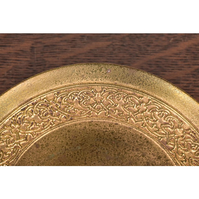 Early 20th Century Tiffany Studios New York Bronze Doré Plate With Celtic Knot Design For Sale - Image 5 of 8