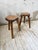 Wood Vintage Oak Stools by Henri Bataille, 1950s, Set of 2 For Sale - Image 7 of 18