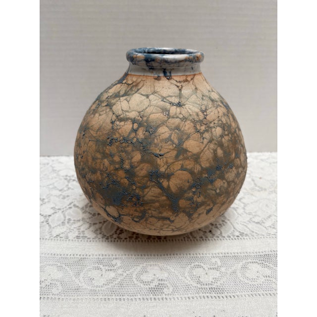 Rustic Vintage Artisan Pottery Handmade Vase or Vessel For Sale - Image 3 of 8
