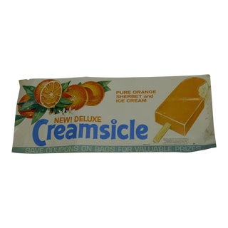 Vintage "New Deluxe Creamsicle" Advertising Poster For Sale