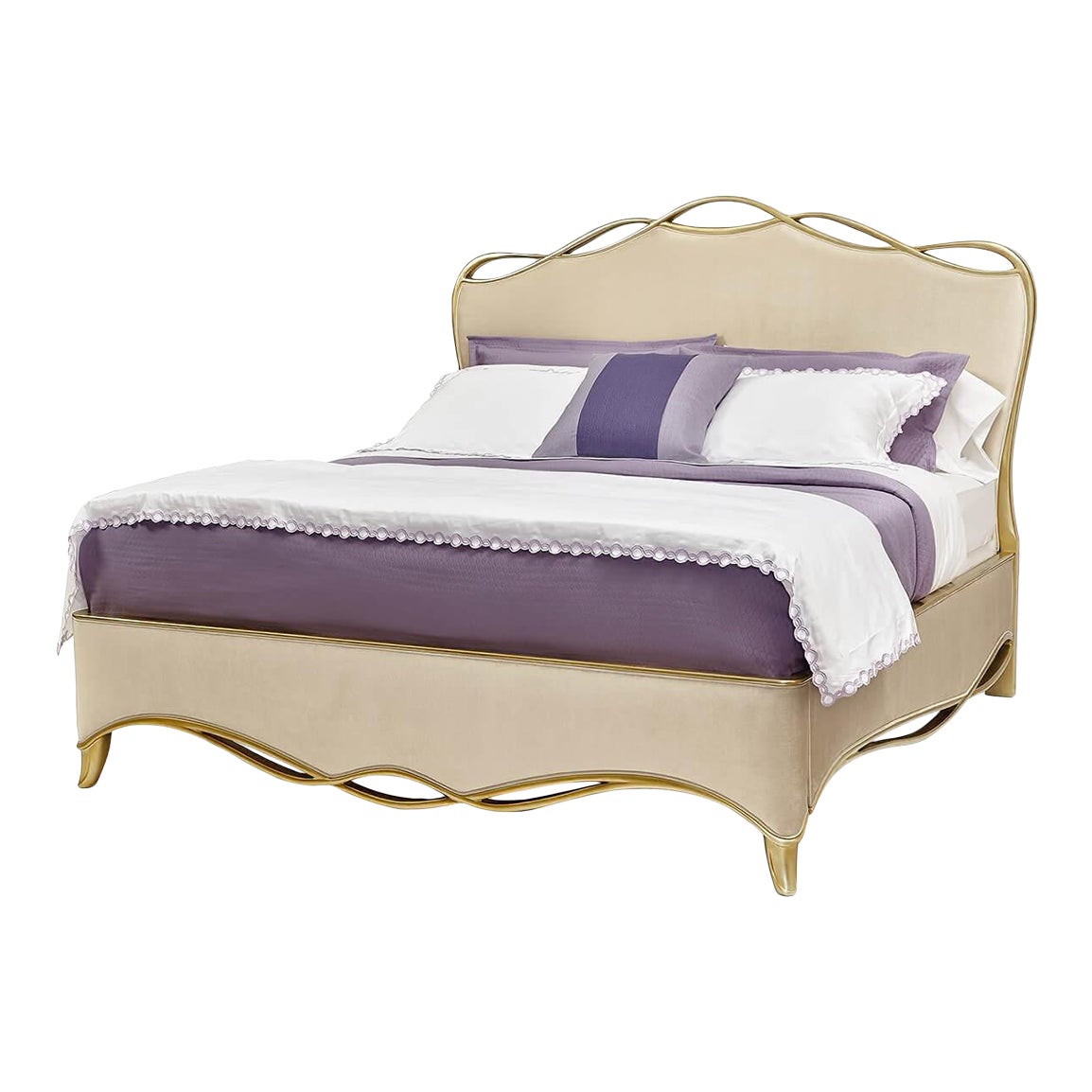 French Rococo Gilt Ribbon King Bed Chairish