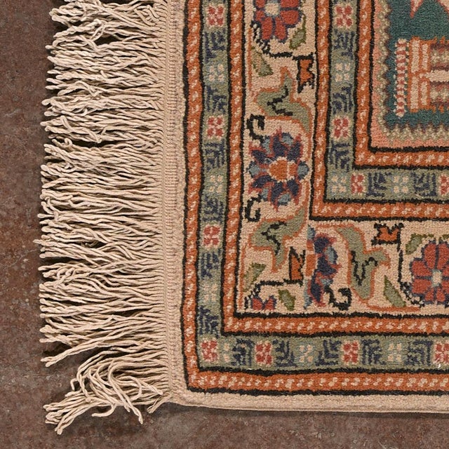 Agra 262 Handcrafted Rug For Sale - Image 6 of 10