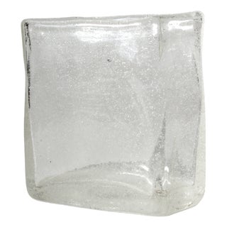Vintage Iglu Bubbles Glass Vase by Oiva Toikka for Nuutajärvi, 1970s For Sale