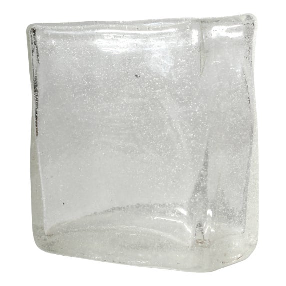 Vintage Iglu Bubbles Glass Vase by Oiva Toikka for Nuutajärvi, 1970s For Sale