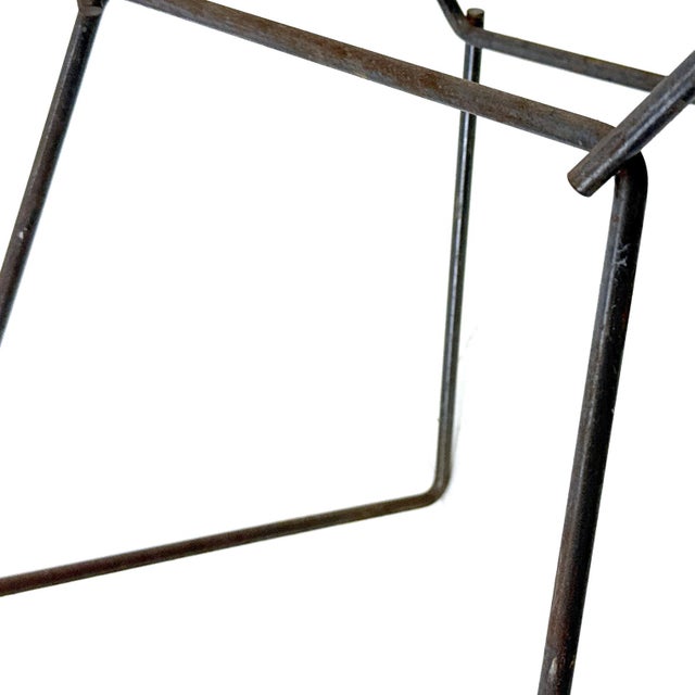 Vintage 1950s Attributed to Knoll Harry Bertoia Child Size Wire Side Chair - White W/ Black Base - Model 425 / 625 Kid Children Sized For Sale - Image 18 of 18