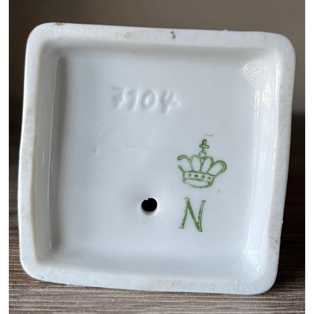 This hand-painted Capodimonte porcelain figurine of a Napoleonic French military decorated officer is in excellent...