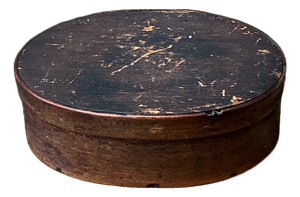 Vintage Rustic Shaker Style Wooden Oval Box