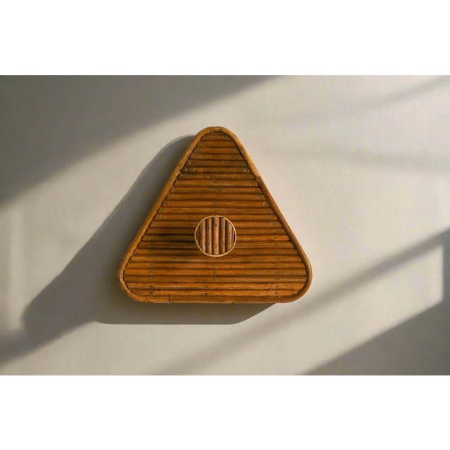 1970s Modern Rattan Wall Coat Hook For Sale - Image 9 of 9