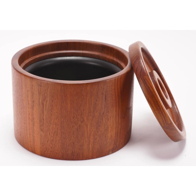 Wood Mid-Century Modern Teak Ice Bucket by Jens Quistgaard for Dansk For Sale - Image 7 of 10