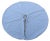 2020s French Blue & White Ticking Fabric Christmas Tree Skirt For Sale - Image 5 of 6