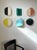 Mid-Century Modern Round Sculpture With Black and Green For Sale - Image 3 of 7
