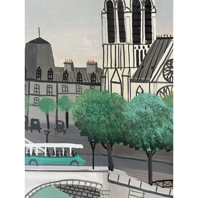 Armand Marie Guérin, Passerelle métallique, Oil on Wood For Sale - Image 5 of 11