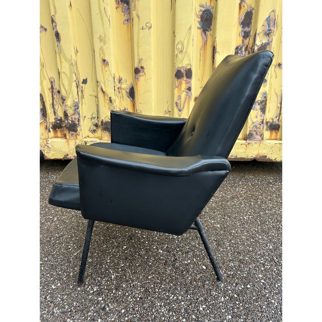 Black SK660 Armchair by Pierre Guariche, 1950s For Sale - Image 8 of 15