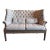 Restoration Hardware Deconstructed Linen Tufted Loveseat For Sale