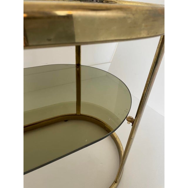 Vintage Coffee Tables in Brass and Glass, 1970s, Set of 2 For Sale - Image 12 of 13