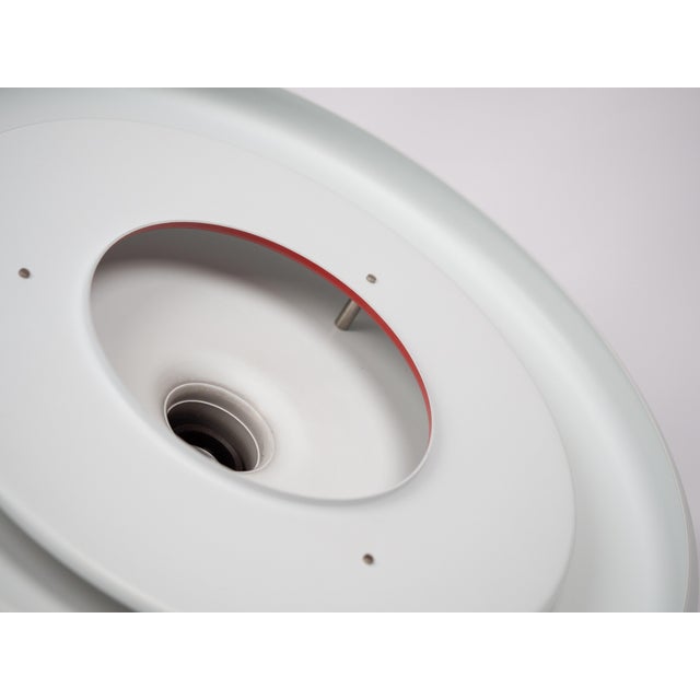 White Vintage Space Age Danish Optima Lamp by Hans Due for Fog & Mørup, 1973 For Sale - Image 8 of 12