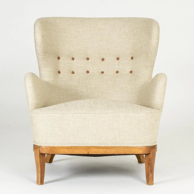 Set of Mid-Century Lounge Chairs by Carl-Axel Acking, 1940s For Sale - Image 4 of 11