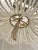 Stylish Ro Sham Beaux Fiona Chandelier. Rope wraped frame, gold accents, with beaded crystals. Decorative rope details....