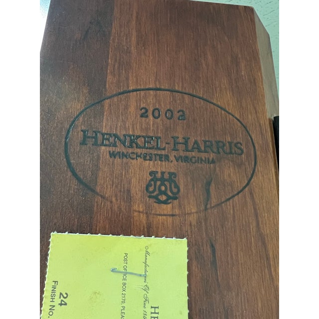 Henkel Harris Wild Black Cherry Style 1114 12 Pane Corner Cabinet For Sale - Image 11 of 11