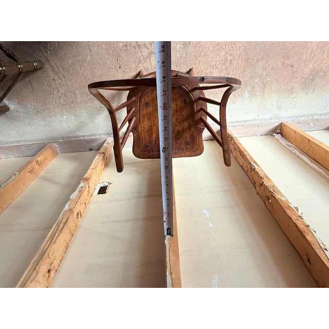 Antique 19th Century Windsor Spindle Back Plank Seat Armchair For Sale - Image 9 of 17