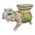 1960s Vintage Italian Terracotta Elephant Plant Stand Statue For Sale