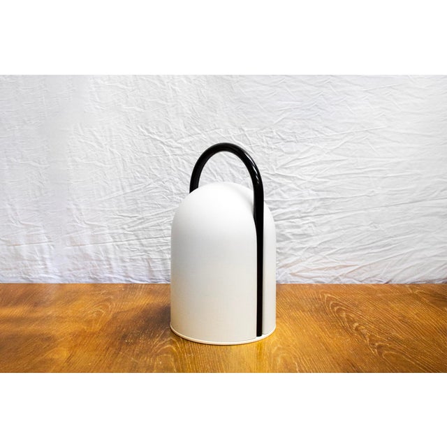 1980s Tender Glass and Metal Table Lamp by Lanciani Romolo for Tronconi, 1980s For Sale - Image 5 of 5