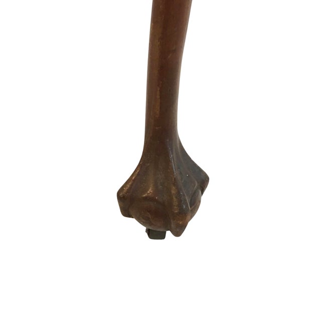 Early 20th Century Antique Cabriolet Ball & Claw Table, Desk For Sale - Image 9 of 11