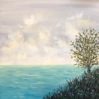 "Peace and Quiet 2" Contemporary Original Acrylic Painting by Deb Bossert For Sale