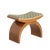 An art deco bentwood stool in walnut, designed by hille circa 1930. the curved bentwood frame creates a sculptural...