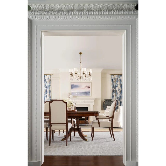 A beautiful homage to English influence in 19th-century design, where elegance meets modern comfort. Slender saber legs...