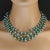 2010s Teal / Bronzy Crystal Bead Necklace For Sale - Image 5 of 5