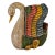 Late 20th-Century Mexican Hand-Carved Painted Wood Swan Sculpture, Folk Art 15" For Sale In San Francisco - Image 6 of 12