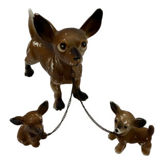 Vintage Chihuahua Ceramic Figurine For Sale