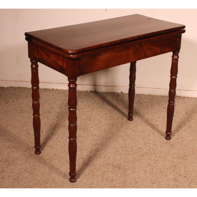 Game Table in Mahogany, 1800s For Sale - Image 4 of 12