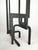 Black Large Brutalist Wrought Iron Floor Candlestick, 1960s For Sale - Image 8 of 11