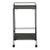 Black Iron Square Caster Bar Cart For Sale