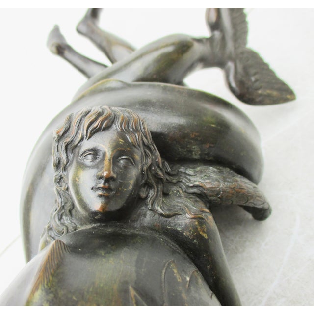 Grand Tour Bronze of Winged Eros on Dolphin For Sale - Image 17 of 17