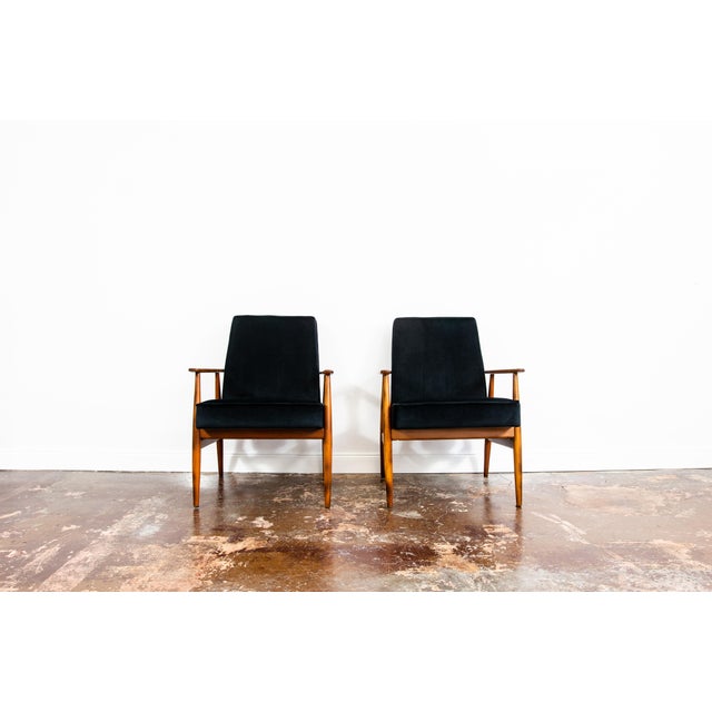 1970s Vintage Lounge Chairs by H. Lis, Poland, 1970s, Set of 2 For Sale - Image 5 of 13
