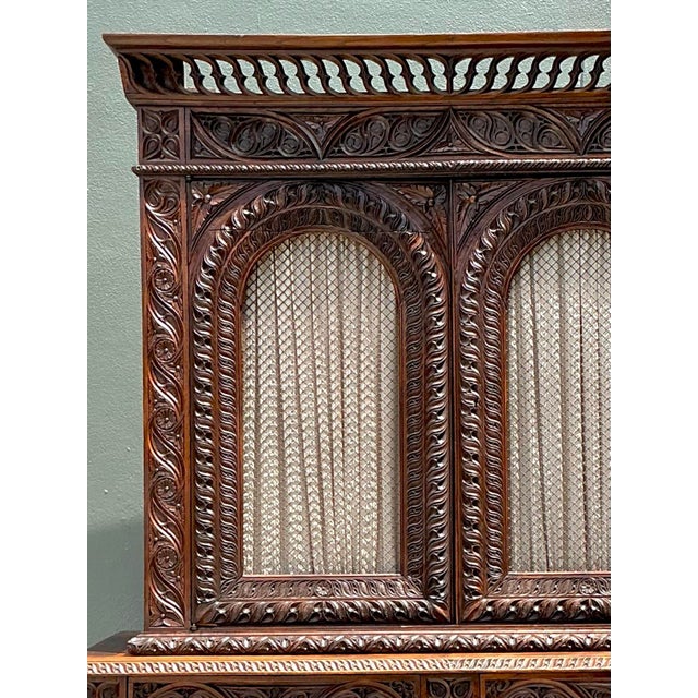 Vintage French Hand Carved Cabinet For Sale - Image 11 of 12