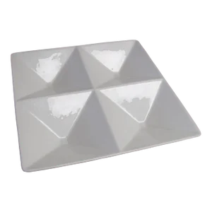 Mid 20th Century Kaj Franck for Arabia of Finland Lokervati Style Serving Plate Danish Modern Origami