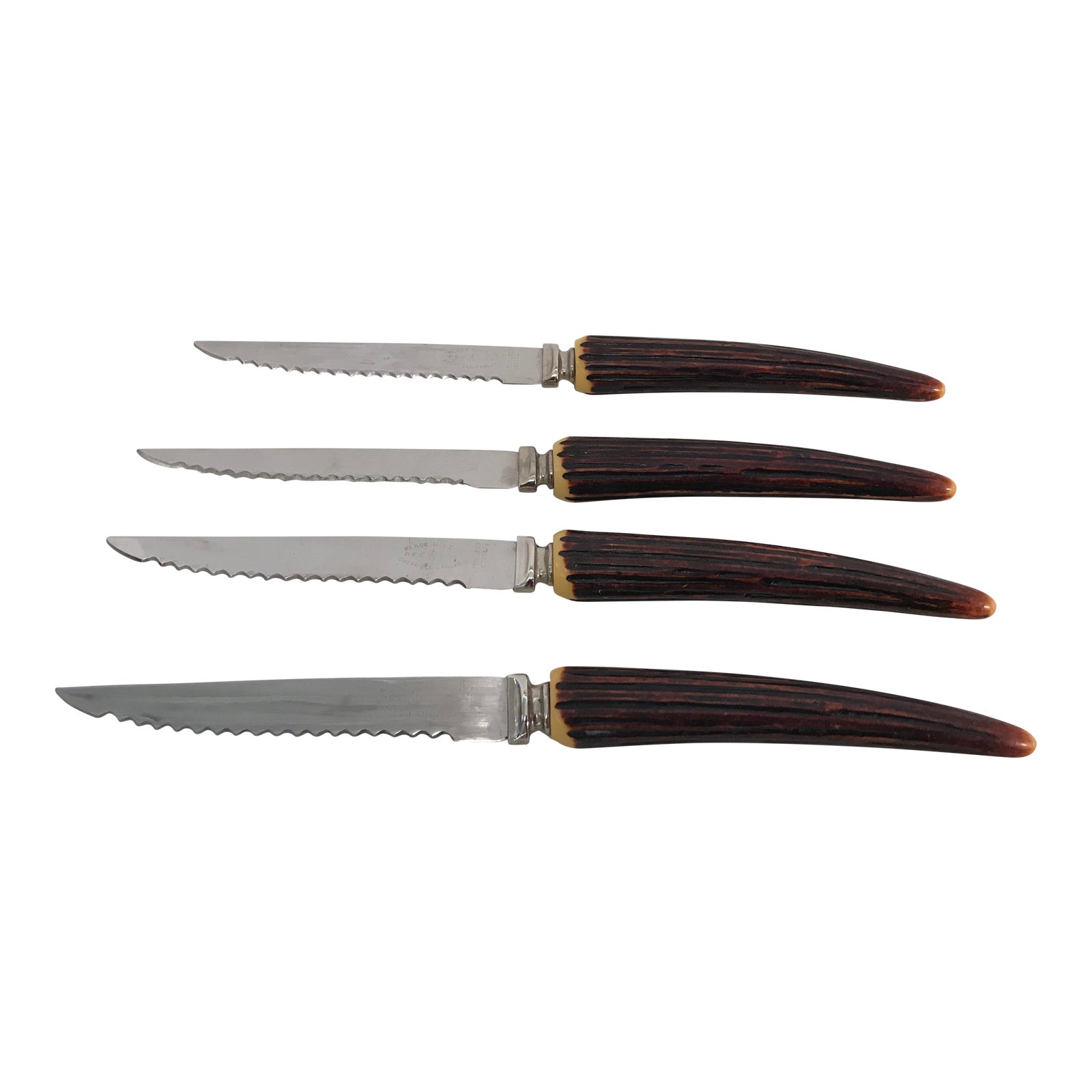 Sheffield Bone Handle Steak Knives Set of 4 Chairish