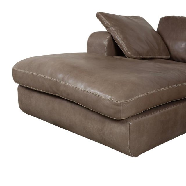 Valentino Corner Sofa in Brown Leather from Machalke For Sale - Image 6 of 17