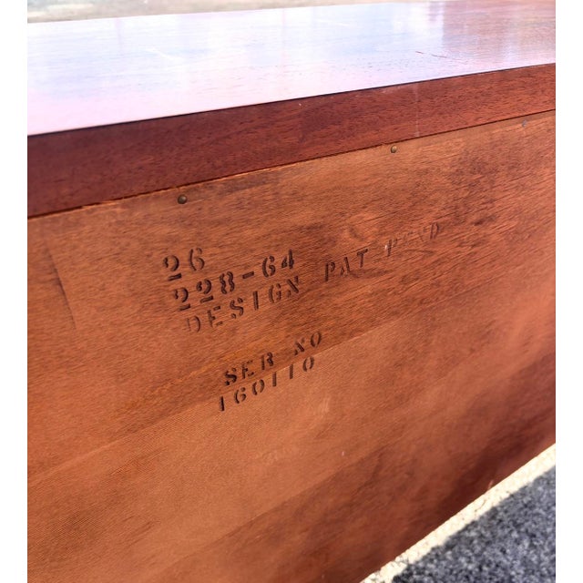 Brown Mid Century Lane Tuxedo Wall Unit For Sale - Image 8 of 17